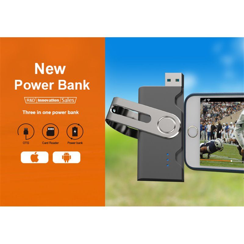 KBPB-A099 2600 mAh Portable Power Bank and USB OTG Stick