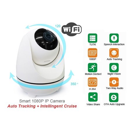 Wireless ip intelligent hot sale auto tracking camera