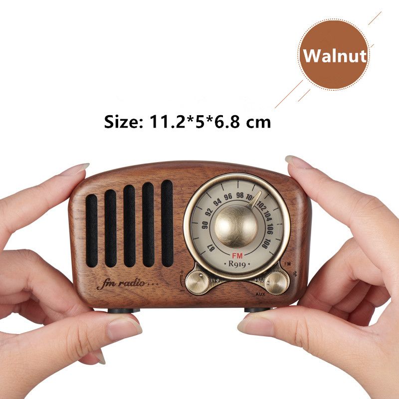 R818-A/C Mini altavoz Bluetooth de diseño retro y radio FM R818-A/C