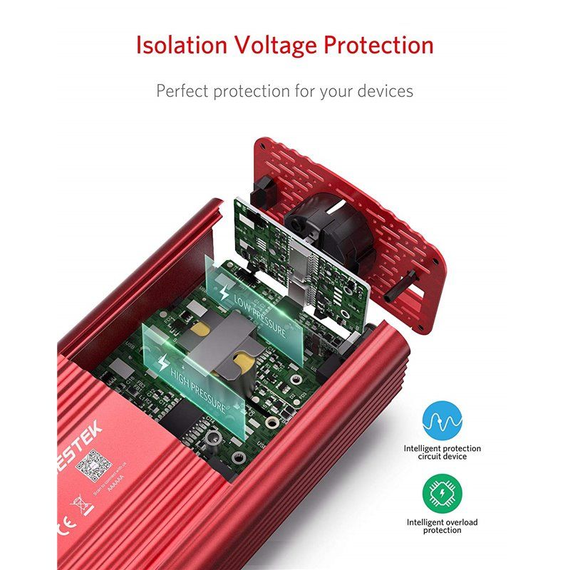 250 Volts Mixed Protected Multi-Socket Inverter Block and 5 Volts USB on  Cigarette Lighter 500 Watts