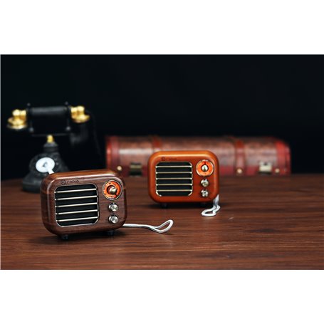 2024 Portable Fm Radio With BT Speaker(R918),Wireless Stereo Retro Speakers