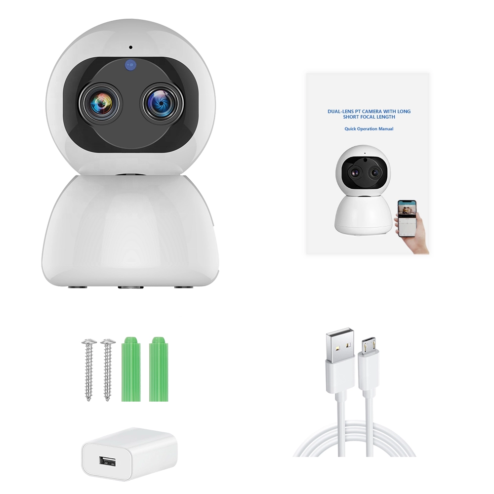 smart wifi camera with dual lens