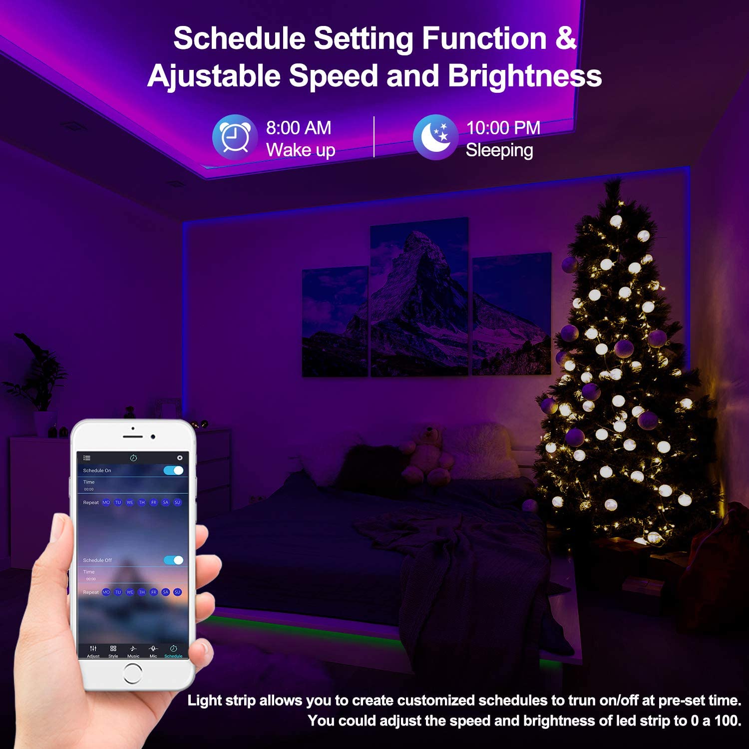 Luces de Navidad LED Inteligentes Bluetooth